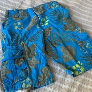 Boy Gymboree cargo short tropical print 8